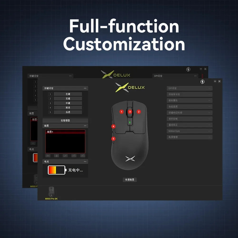 NNEOBA Wireless Gaming Mouse 8K Polling RGB Dock - Image 3