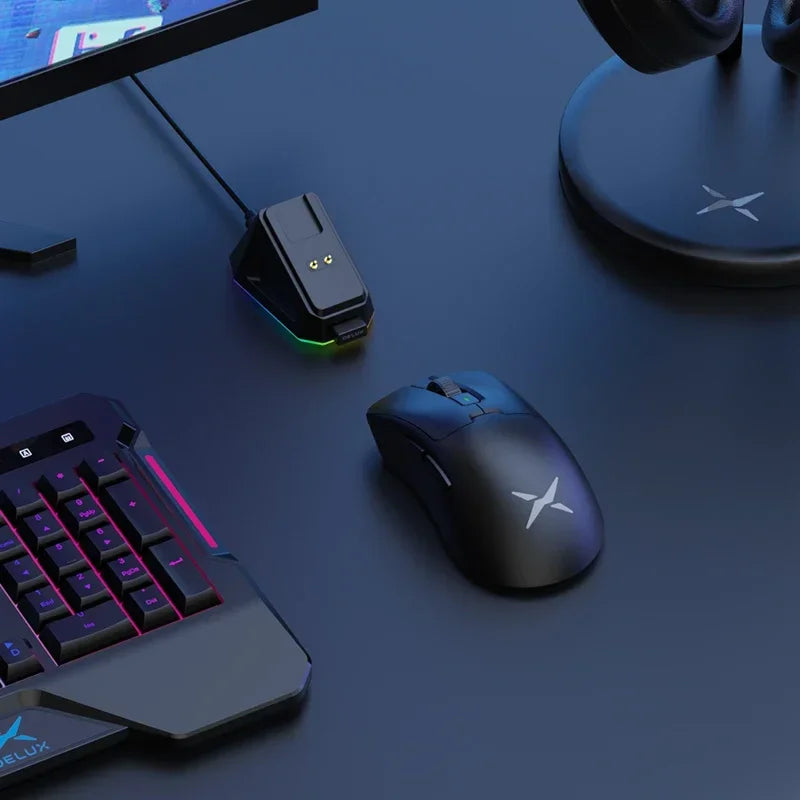 NNEOBA Wireless Gaming Mouse 8K Polling RGB Dock - Image 5